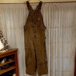 Carhartt brown overalls